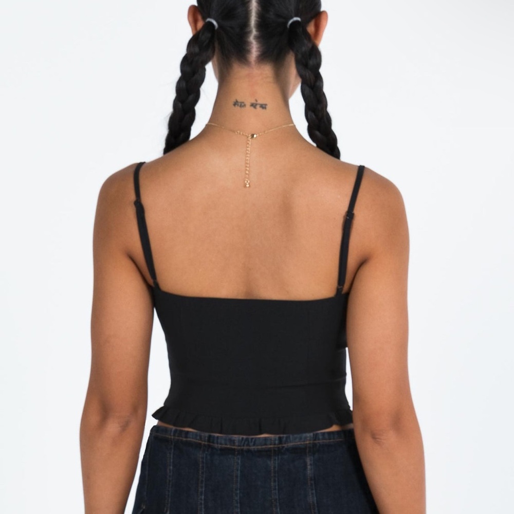 Motel Rocks Bow Corset Top - Picture 6 of 11